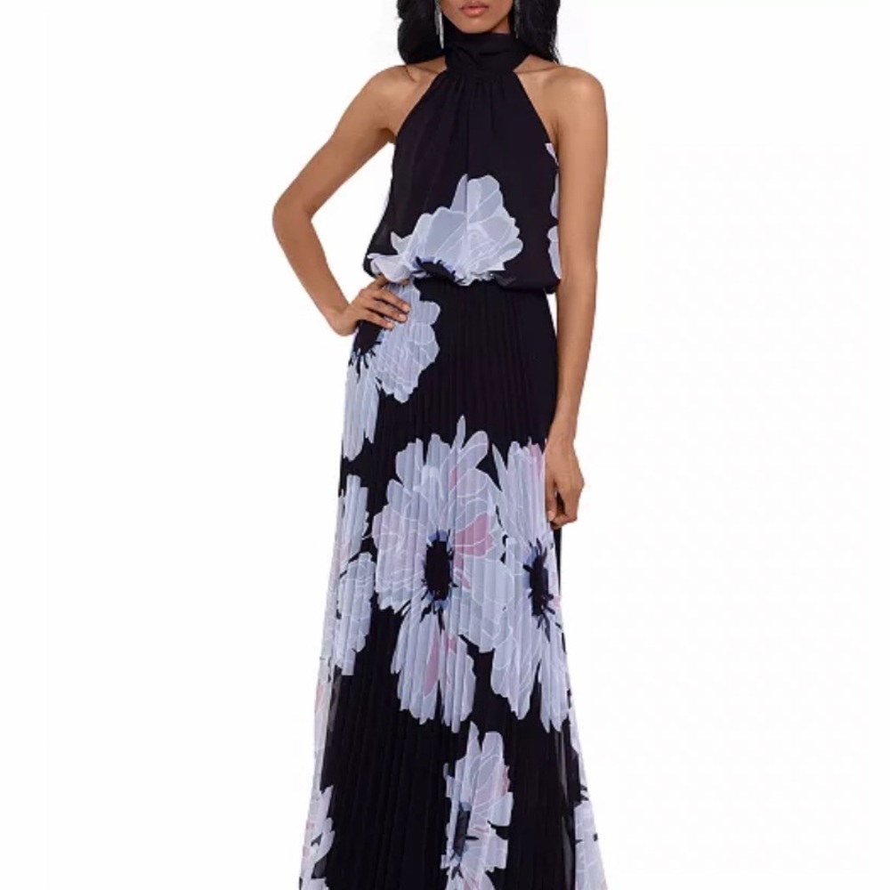Halter floral gown
